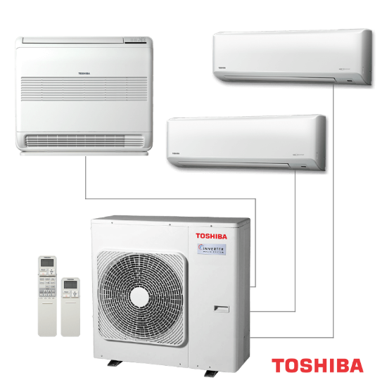 Снимка на Външно тяло на мултисплит система Toshiba RAS-3M26G3AVG-E