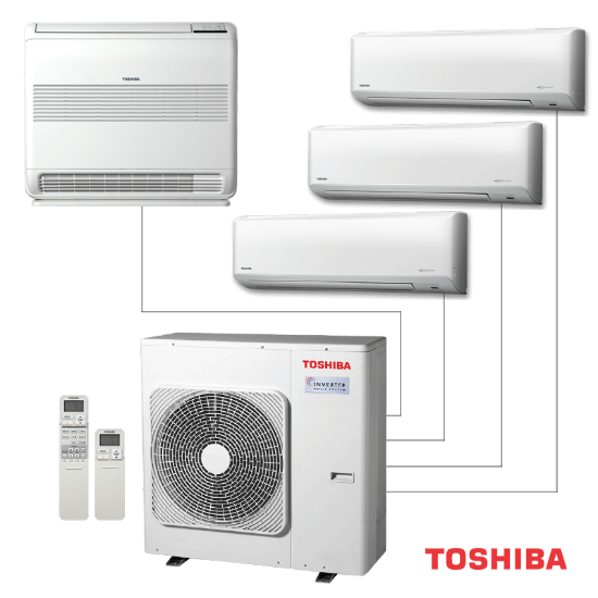 Снимка на Външно тяло на мултисплит система Toshiba RAS-4M27G3AVG-E