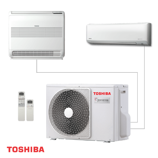 Снимка на Външно тяло на мултисплит система Toshiba RAS-2M14G3AVG-E