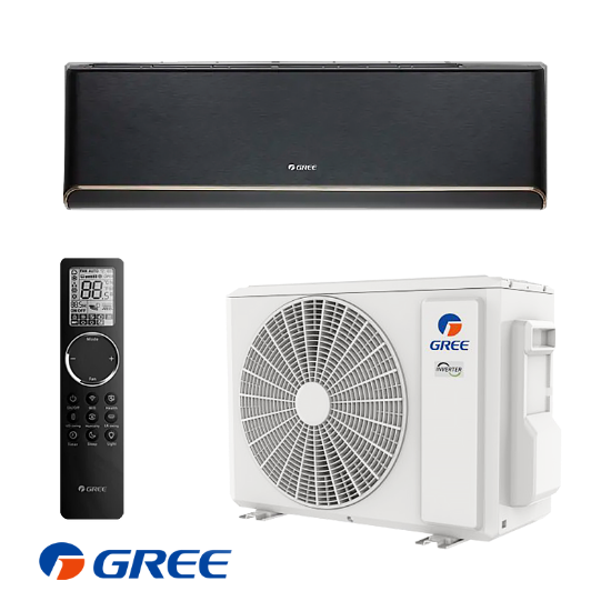 Снимка на Инверторен климатик Gree Airy GWH18AVDXE-K6DNA1A - черен
