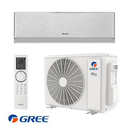 Снимка на Инверторен климатик Gree Airy GWH18AVDXE-K6DNA1A - сребърен