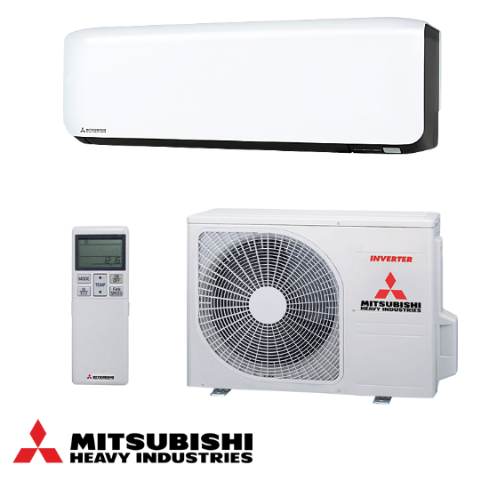 Снимка на Инверторен климатик Mitsubishi Heavy Industries SRK25ZS-WFB + SRC25ZS-W