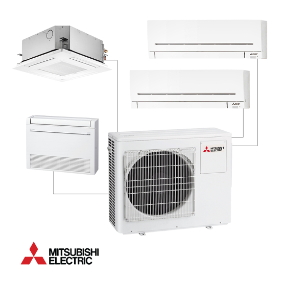 Снимка на Външно тяло на мултисплит система Mitsubishi Electric MXZ-4F72VF