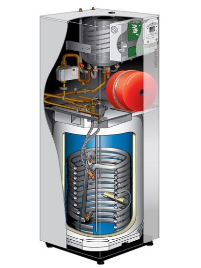 Снимка на Термопомпа Atlantic ALFEA EXCELLIA DUO A.I. TRI 11 Kw с вграден бойлер 190 литра - отопление, охлаждане и БГВ
