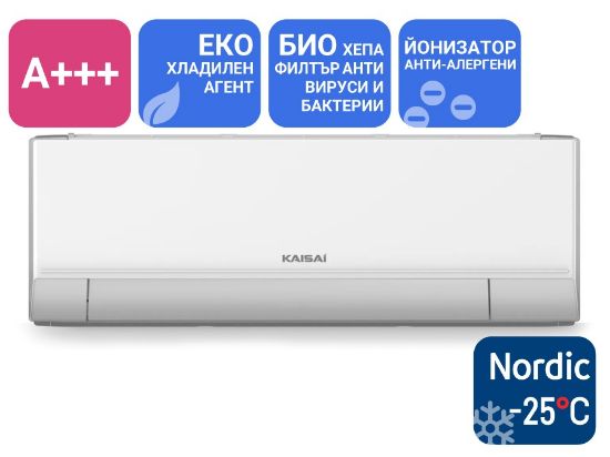 Снимка на Инверторен стенен климатик KAISAI PRO HEAT KRP-12MEHI / KRP-12MEHO NORDIC