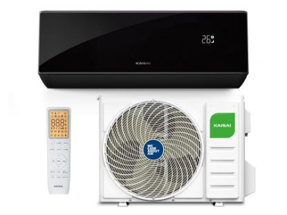 Снимка на Инверторен стенен климатик KAISAI BLACK PRO HEAT +  KRB-09TLHI / KRWB-09TLHO